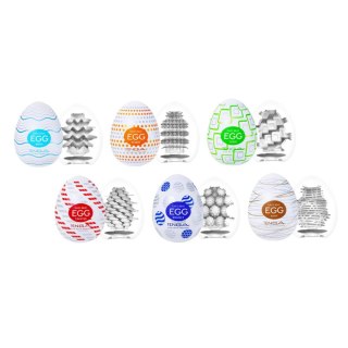 Zestaw 6 masturbatorów Egg Variety Pack Standard Tenga