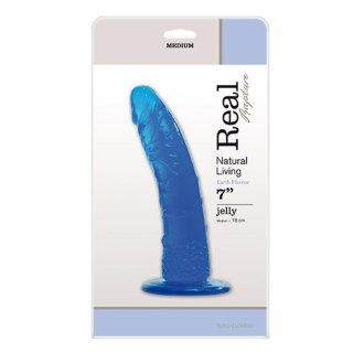 Dildo silikonowe 18cm niebieskie JELLY DILDO REAL RAPTURE BLUE MSX Distribution S.r.l.