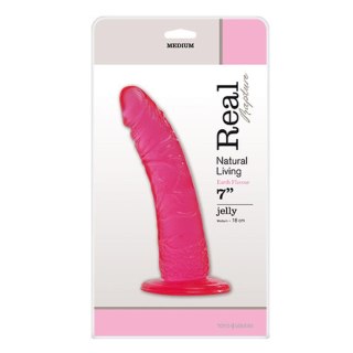 Dildo silikonowe 18cm różowe JELLY DILDO REAL RAPTURE PINK MSX Distribution S.r.l.