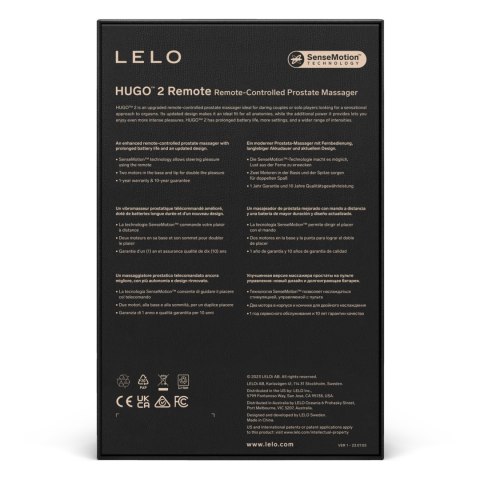 Masażer Prostaty Hugo 2 Remote Green Lelo Lelo