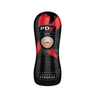 Masturbator Pdx Elite Vibrating Oral Stroker Light Pipedream Pipedream