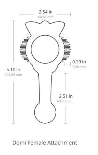 Nakładka Na Masażer Domi Female Attachment Lovense Lovense