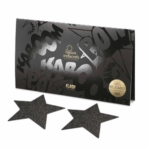 Naklejki na sutki czarne Flash Star Black Bijoux Indiscrets