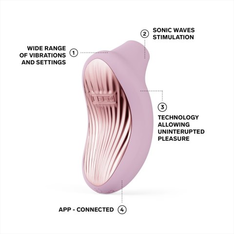 Stymulator łechtaczki sterowany aplikacją Sona 3 Cruise Soft Pink LELO Lelo