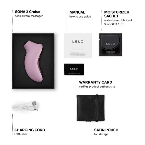 Stymulator łechtaczki sterowany aplikacją Sona 3 Cruise Soft Pink LELO Lelo