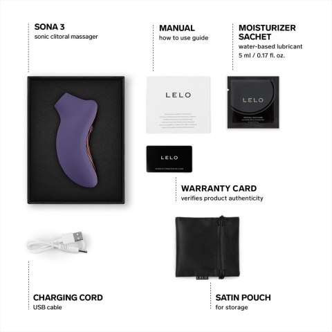 Stymulator łechtaczki sterowany aplikacją Sona 3 Cyber Purple LELO Lelo
