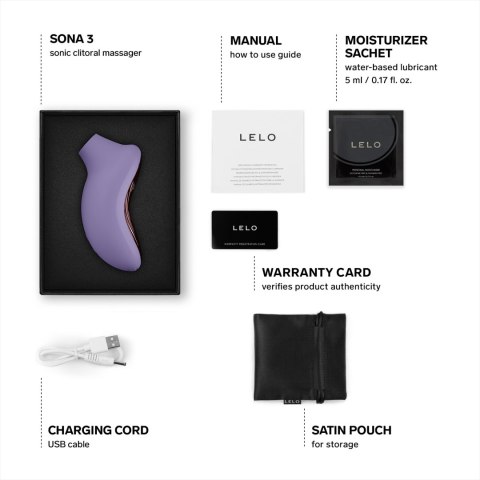 Stymulator łechtaczki sterowany aplikacją Sona 3 Violet Dusk LELO Lelo