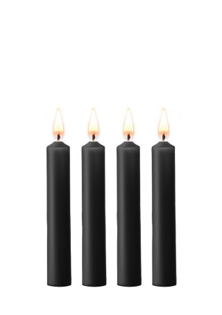 Teasing Wax Candles 4-Pack Black - Czarny Zestaw Świec Do Bdsm Ouch! by Shots Ouch! by Shots