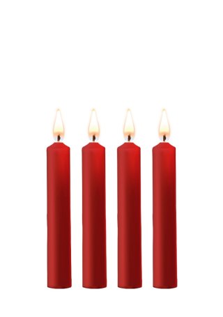 Teasing Wax Candles 4-Pack Red - Czerwony Zestaw Świec Do Bdsm Ouch! by Shots Ouch! by Shots