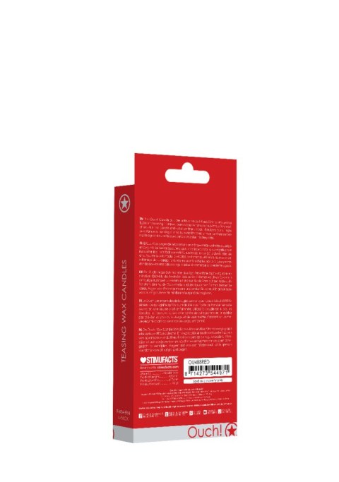 Teasing Wax Candles 4-Pack Red - Czerwony Zestaw Świec Do Bdsm Ouch! by Shots Ouch! by Shots