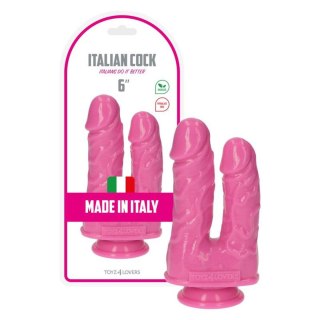 Dildo podwójne różowe 15.5cm Italian Cock MSX Distribution S.r.l.