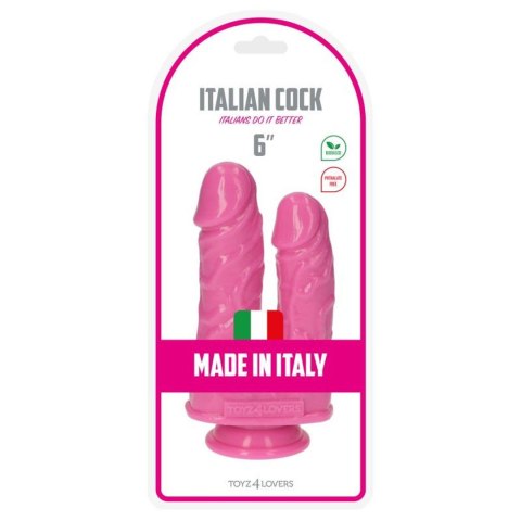 Dildo podwójne różowe 15.5cm Italian Cock MSX Distribution S.r.l.