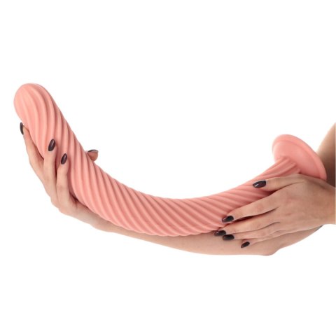 Korek analny żebrowany beżowy 51cm MSX