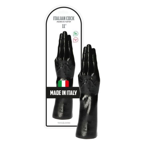 Dildo do fistingu czarne ręka 28cm