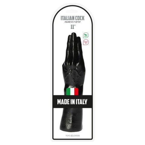Dildo do fistingu czarne ręka 28cm