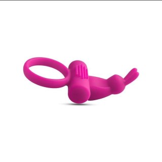 Pierścień Erekcyjny Wibrujący Typu Króliczek, Różowy-Anello fallico vibrante con rabbit Pink