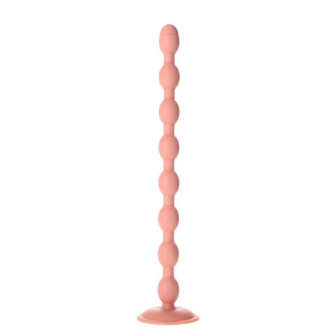 Korek analny kulkowy beżowy 52cm MSX