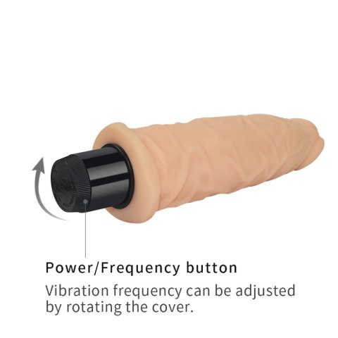 Realistyczny Wibrator Z Cyberskóry Z Płynną Regulacją Cielisty 19 cm-Lovetoy