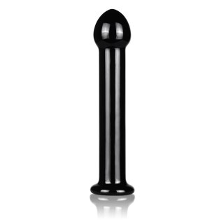Dildo szklane czarne 16cm Glass Romance Black LOVETOY