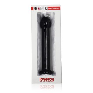 Dildo szklane czarne 16cm Glass Romance Black LOVETOY