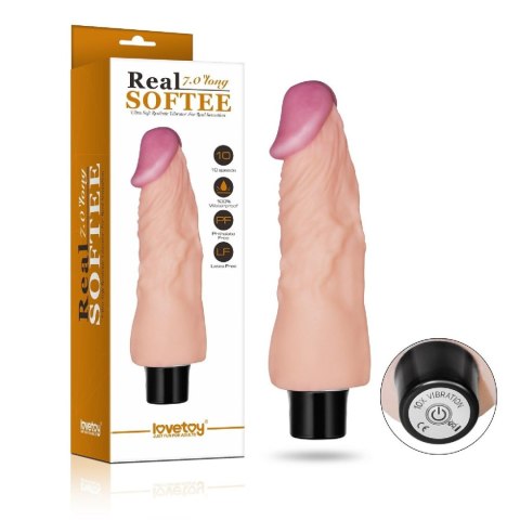 Realistyczny Wibrator Z Zdejmowanym Rękawem Z Cyberskóry Cielisty 18 cm – Lovetoy