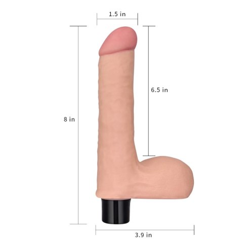 Realistyczny Wibrator Z Zdejmowanym Rękawem Z Cyberskóry Cielisty 20,3 cm – Lovetoy