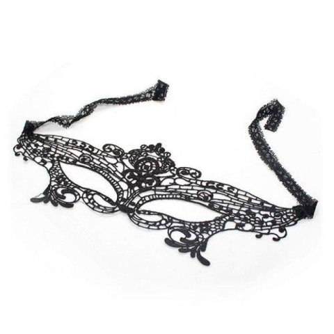 Maska ozdobna czarna Royal Mask BLACK