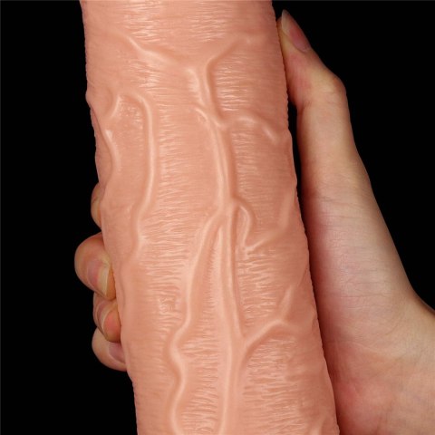 Gigantyczne Realistyczne Dildo Z Przewodowym Pilotem I Przyssawką Cieliste 27,9 cm – Lovetoy