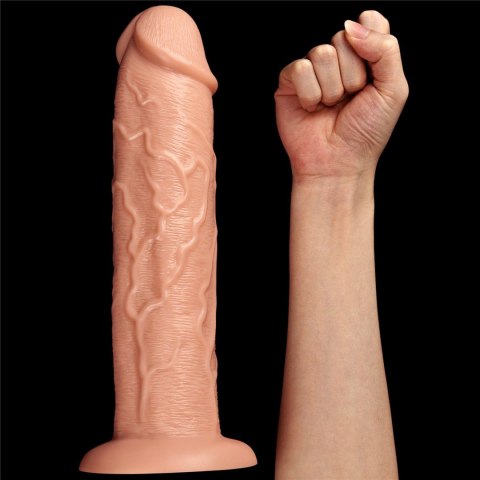 Gigantyczne Realistyczne Dildo Z Przewodowym Pilotem I Przyssawką Cieliste 27,9 cm – Lovetoy