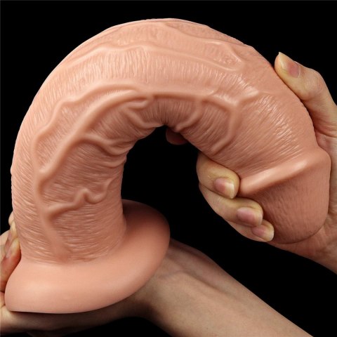 Gigantyczne Realistyczne Dildo Z Przewodowym Pilotem I Przyssawką Cieliste 27,9 cm – Lovetoy