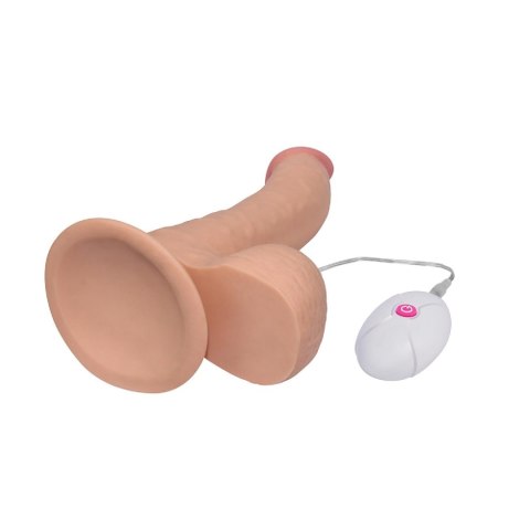 Ultra Miękkie Dildo Z Przewodowym Pilotem I Przyssawką Cieliste 22,3 cm– Lovetoy