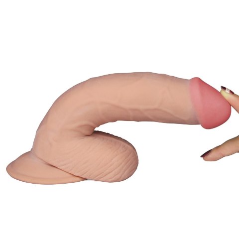 Ultra Miękkie Dildo Z Przewodowym Pilotem I Przyssawką Cieliste 20cm– Lovetoy