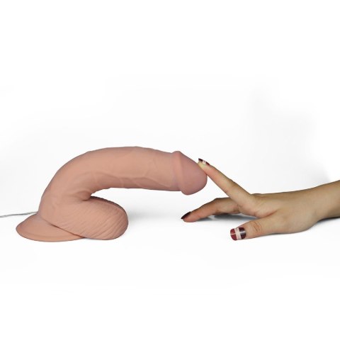 Ultra Miękkie Dildo Z Przewodowym Pilotem I Przyssawką Cieliste 20cm– Lovetoy