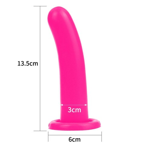 Dildo silikonowe do STRAP-ON różowe 14.5cm HOLY DONG LOVETOY