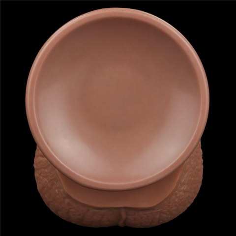 Dildo podwójna skóra brązowe 34.3cm Sliding Skin Dual Layer Dong LOVETOY