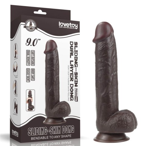 Dildo realistyczne brązowe 24cm Nature Cock LOVETOY