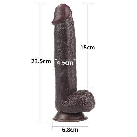 Dildo realistyczne brązowe 24cm Nature Cock LOVETOY
