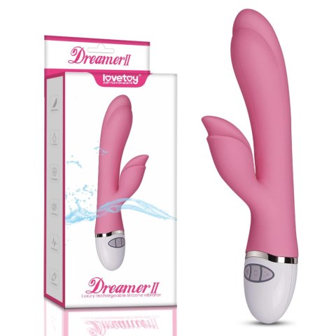 Ultra-Cichy Wibrator Króliczek Dwusilnikowy Silikonowy Medyczny USB - Love Toy Dreamer II