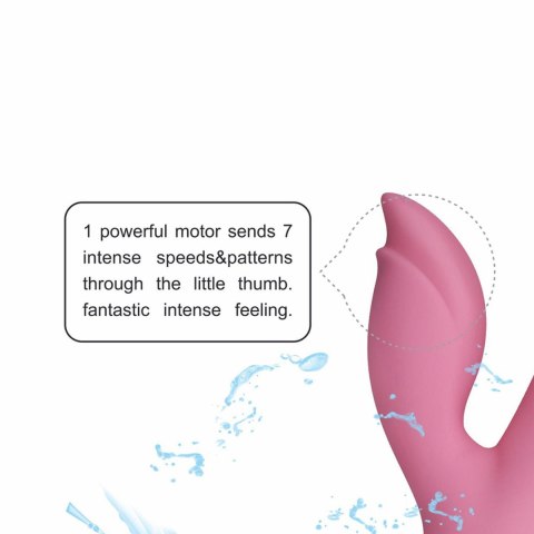 Ultra-Cichy Wibrator Króliczek Dwusilnikowy Silikonowy Medyczny USB - Love Toy Dreamer II