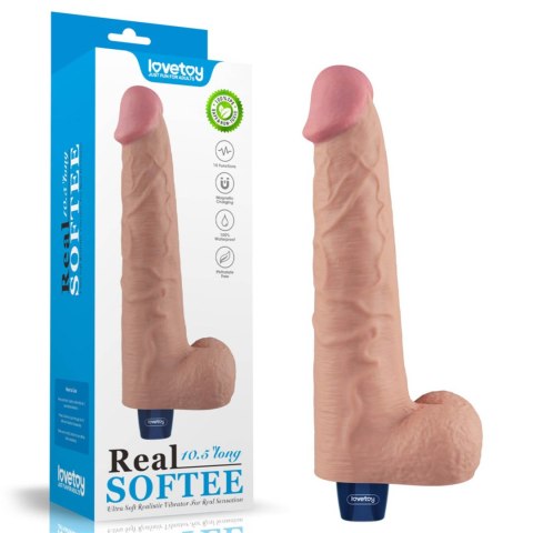 Realistyczne Wibrujące Dildo Z Przyssawką Magnetyczne USB Cieliste 26,5 cm – Lovetoy