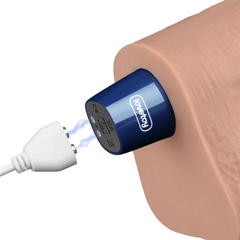 Realistyczne Wibrujące Dildo Z Przyssawką Magnetyczne USB Cieliste 26,5 cm – Lovetoy