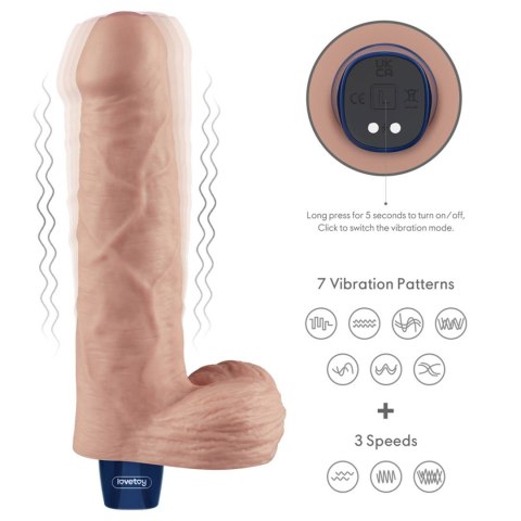Realistyczny Wibrator Akumulatorowy Cielisty 22,9 cm– Lovetoy