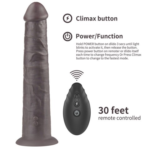 Realistyczne Dildo Rotacyjne Z Pilotem I Przyssawką Cieliste 25,4 cm– Lovetoy