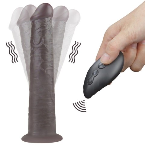 Realistyczne Dildo Rotacyjne Z Pilotem I Przyssawką Cieliste 25,4 cm– Lovetoy