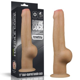 Dildo realistyczne z uchwytem naturalne 28cm Handle Cock LOVETOY