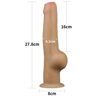 Dildo realistyczne z uchwytem naturalne 28cm Handle Cock LOVETOY