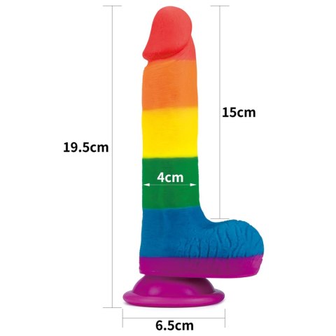 Dildo tęczowe 15.5cm Prider Dildo Lovetoy