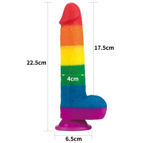 Dildo tęczowe 22.5cm Prider Dildo Lovetoy
