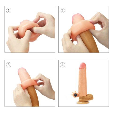 Add 2" Vibrating
Silicone Extender