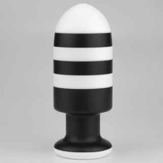 Korek analny biało-czarny 19.5cm Missioner